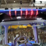 LED tail lights are built into the top of the cab.