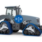 Camso’s smart track technology monitors the temperature of rubber belt tracks during road travel,
and it wirelessly transits the information to an
onboard receiver.