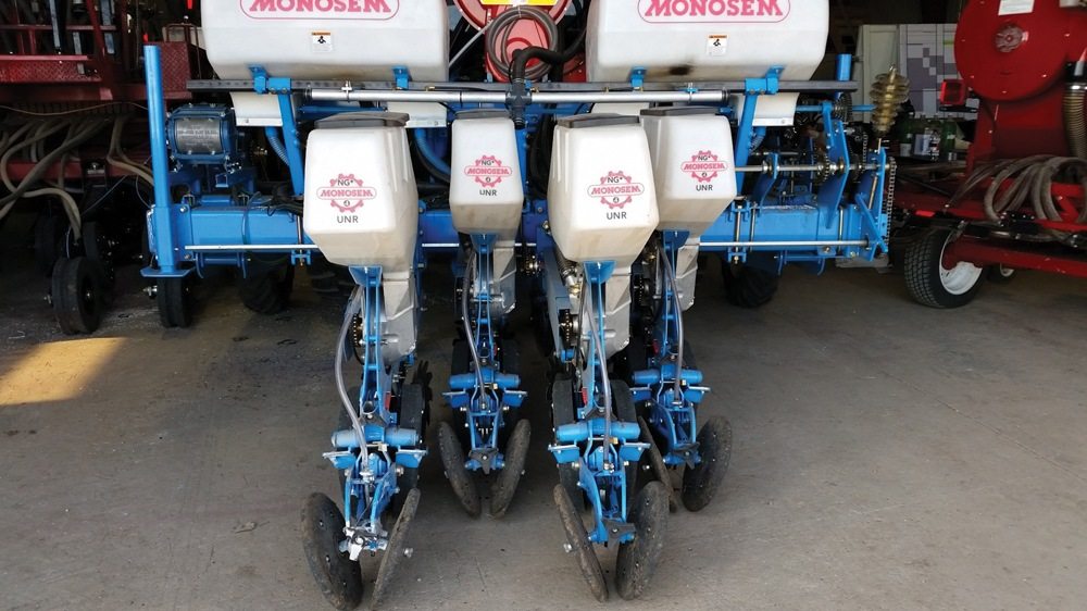 The Monosem is a high precision seeder meant for precise seed placement in both depth and spacing within the row.