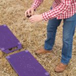 Amazone offers a free cell phone  app that can be used to manually evaluate a spread pattern.