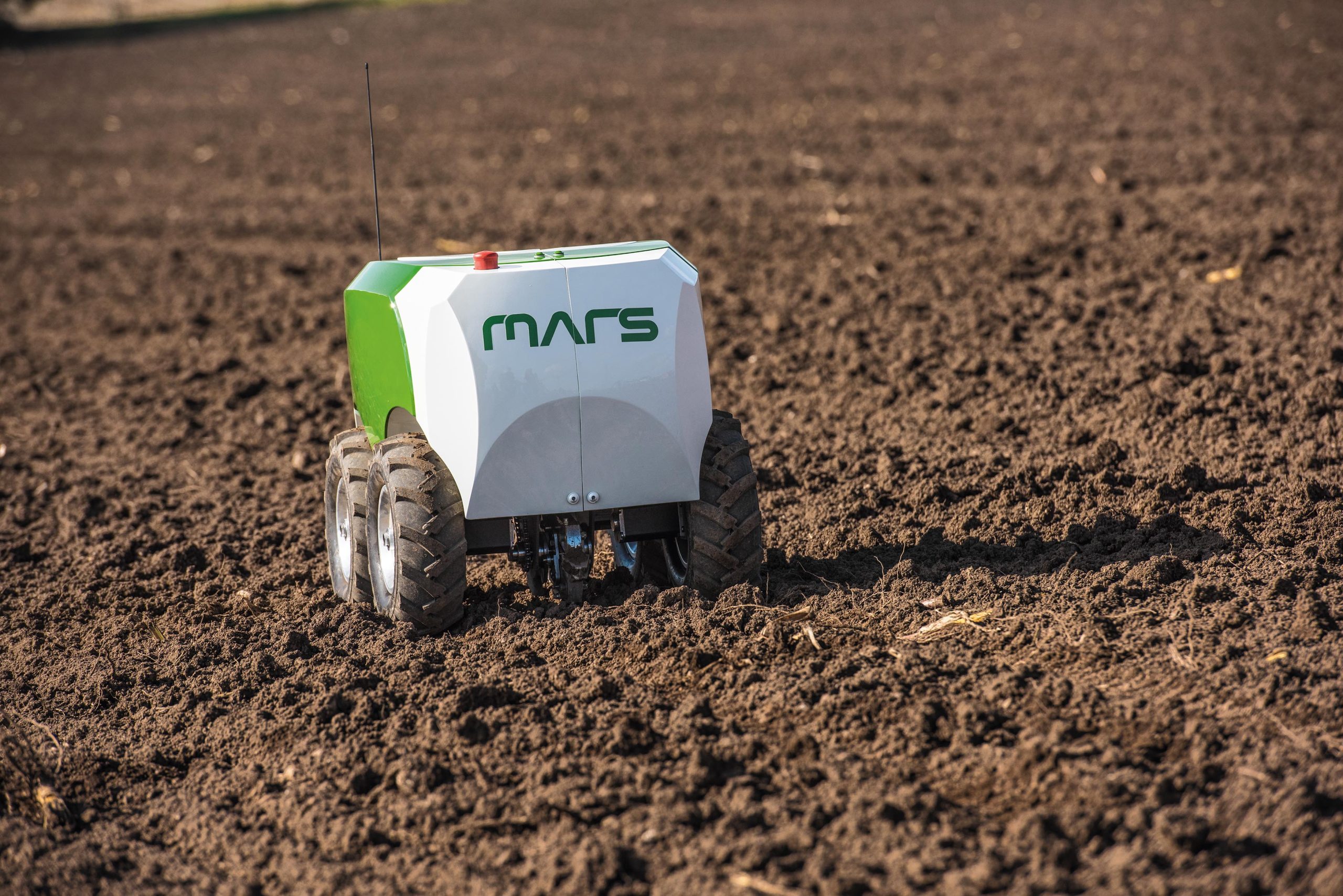 a small Xaver autonomous field robot from Fendt