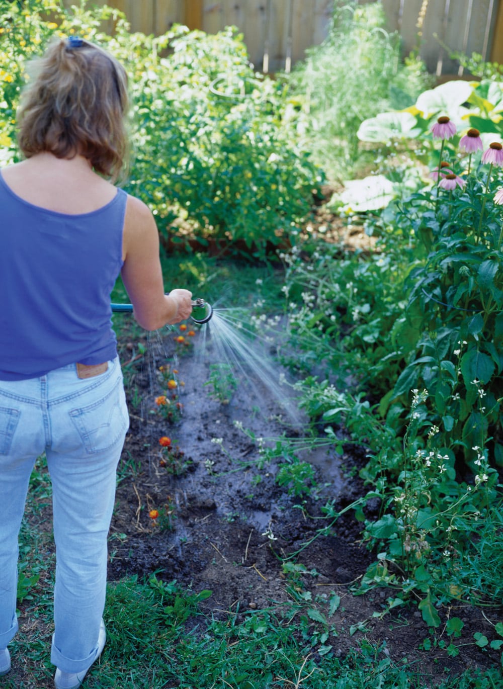 Where is it written that farm women have to grow a garden?
