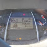 Gear selection, ground speed and other data appear on an LCD screen on the tilt steering column.