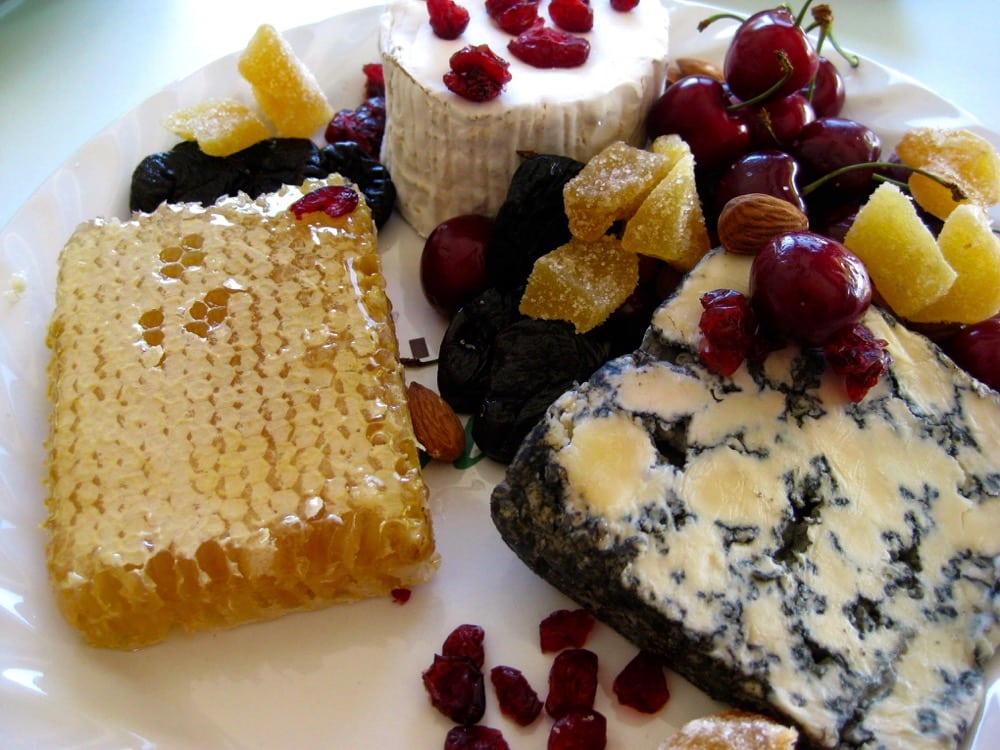 B.C. cheese and honeycomb.
