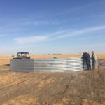 We marked out a circle on the ground to make sure the first few sheets were set out in the right shape.