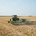 The 2660VT “variable intensity” tillage implement has adjustable gang angles.