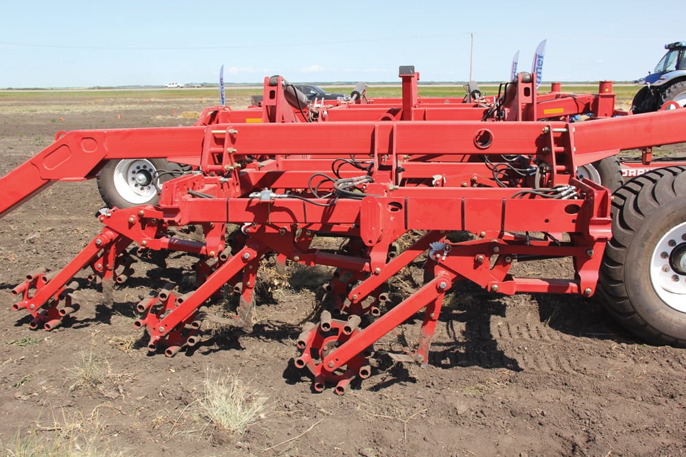 The Quantum frame using the same parallel linkage shank system was also introduced to farmers at the Ag in Motion farm show as a tillage implement.