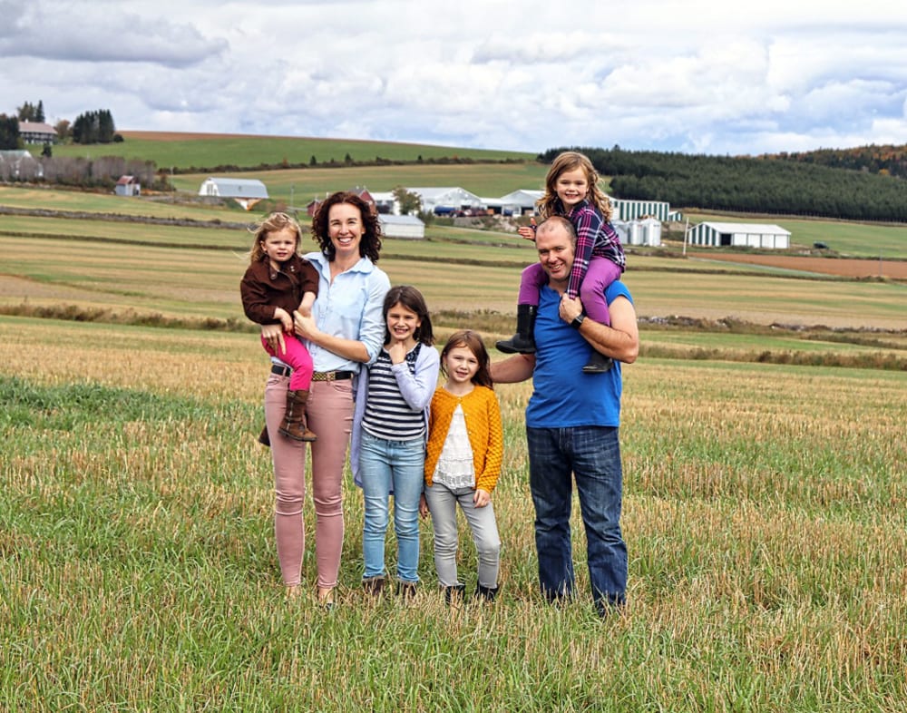 The Anderson and Ebbett family of Glassville NB, producing seed potatoes and cereal crops in rotation.
