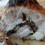 The inside of the porchetta.
