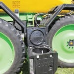The sprayer includes a 60-litre induction tank.