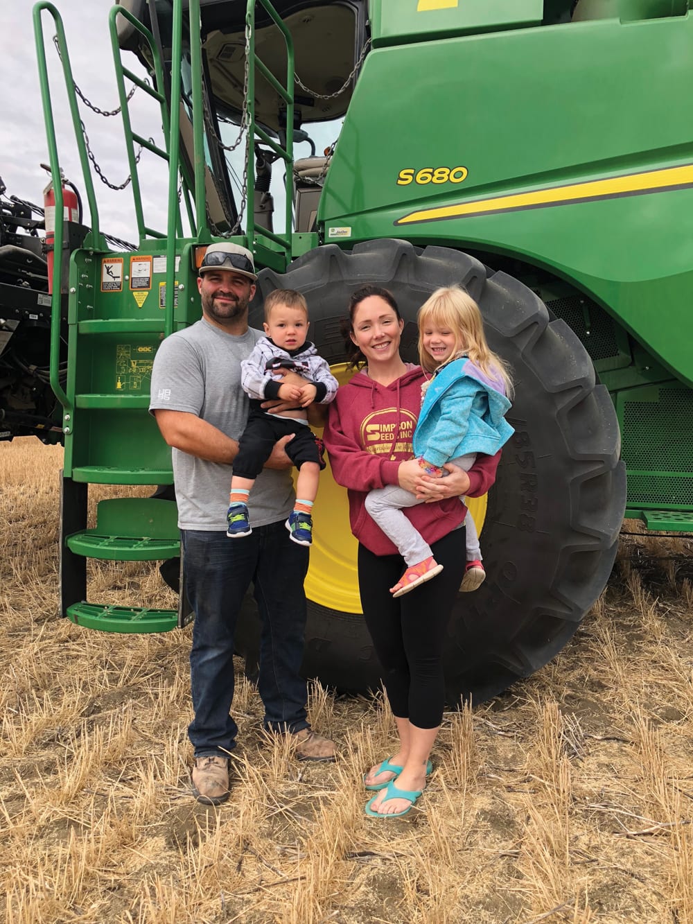 Justin Allport’s operation is based out of his parents’ yard a few miles from his own house, where he lives with his wife Nicole and their two young children, Amara and Emmett.
