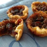 Lemon maple cranberry butter tarts.