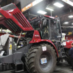 The MTZ/Kirovets K-744 was attracting crowds at Manitoba Ag Days in Brandon in January.