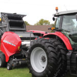 A variable chamber design increases pressure on the  bale as it grows in size to maintain an even density. 