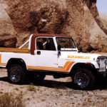 The CJ8 Scrambler (built from 1981 to 1985), which stretched a CJ7 to make it a pickup, seems to have been the inspiration for the Gladiator, which stretches a four-door Wrangler to achieve the same thing.