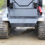Another of the features ASV proudly showed was the under-body clearance on its compact track loaders. The VT-70 High Output boasts 13 inches (330 millimetres) between the body and ground to help keep it from bogging down in soft conditions, like those inside a corral.