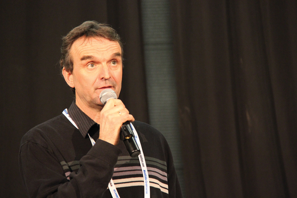 John Gehrer’s innovative Never Spill Spout began as an invention in his workshop, and wound up at trade shows across the Prairies.