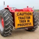 This tractor had the honour of letting people know there was an event in progress. Drivers may have been slowed down a bit, but we're sure once they saw what was going on ahead of this tractor it brought a smile to their face.