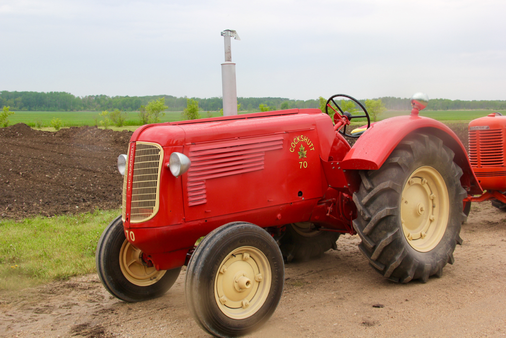 There were a couple of early Cockshutts in the group to represent a brand that originated and remained Canadian through its relatively short life. Examples included this well restored Model 70.