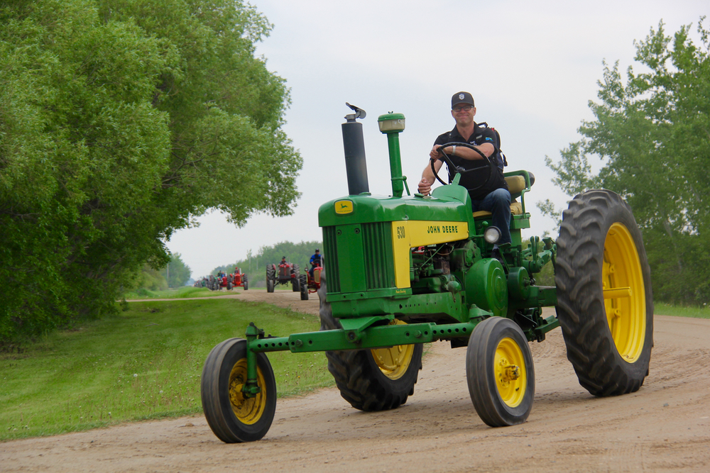 Of course the green brand was well represented in the Trek. This John Deere 530 was a prime example of a two-cylinder “Johnny Popper” in pristine condition.