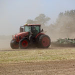 Topping out at 210 engine horsepower, the M8 brings the orange tractors up into the mid-horsepower category. That makes them contenders for a variety of field duties, including some tillage applications. Using this vertical tillage implement and a 16-row planter, marketing staff demonstrated the M8’s field capability.