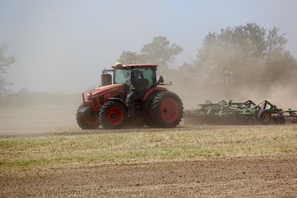 Topping out at 210 engine horsepower, the M8 brings the orange tractors up into the mid-horsepower category. That makes them contenders for a variety of field duties, including some tillage applications. Using this vertical tillage implement and a 16-row planter, marketing staff demonstrated the M8’s field capability.