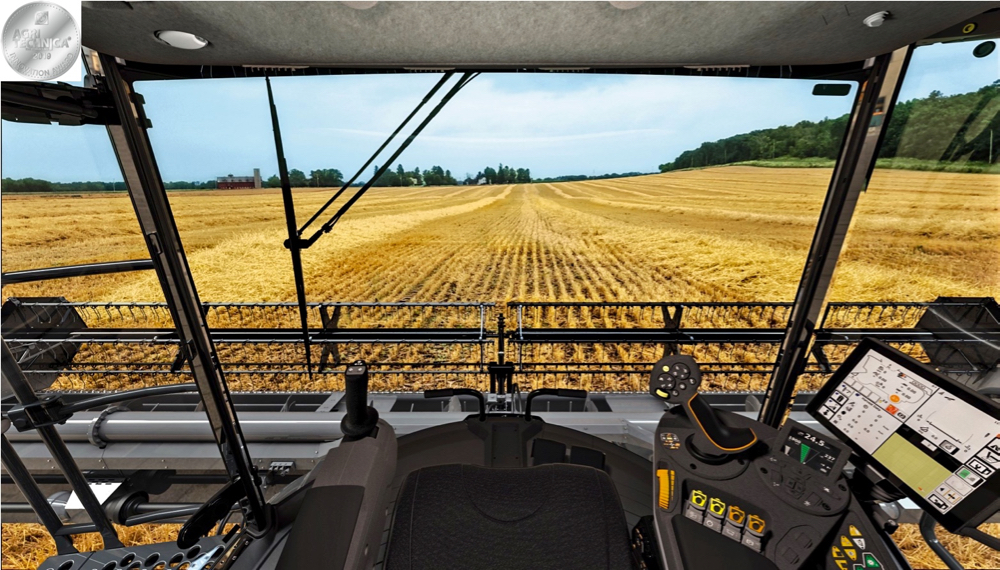 The IDEALDrive steering system in AGCO’s IDEAL combine that uses a joystick instead of a conventional steering wheel won a silver award.