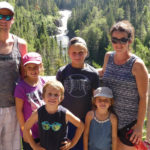 Quebec OYF nominees, Simon Michaud and Mylene Bourque with their children Elliot, Laurence, Mathias and Jasmine.