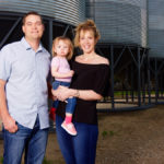 Saskatchewan OYF nominees, Jason and Jenna Ranger and daughter Bridget, two.
