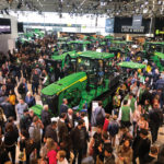 Large crowds gathered on the first preview day for John Deere’s new technology reveals. Many were looking for details around John Deere’s new X9 combine. While there was a prototype on display, technical specs were not available at the show.