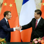 French President Emmanuel Macron shakes hands with China’s President Xi Jinping after a joint news conference at the Great Hall of the People in Beijing, China Nov. 6, 2019. Photo: Reuters/Jason Lee/POOL