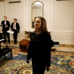 Deputy Prime Minister Chrystia Freeland waits to enter a ballroom at an event in Ottawa on Dec. 9, 2019. (Photo: Reuters/Blair Gable)