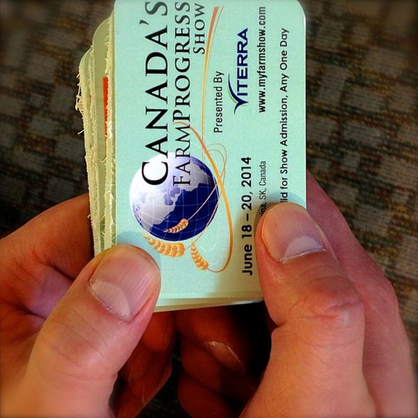 Free to good home: Farm Progress tickets