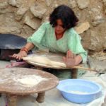 Bread is baked at Erbil in northern Iraq in March 2003. Islamic State fighters are reported today to be entering Iraqi government silos in wheat-growing regions of the country, taking wheat for milling and marketing the flour locally. (Photo courtesy United Nations Oil-for-Food Program, www.un.org/Depts/oip/)
