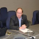 Key players at the news conference announcing the new company to deliver BIXS include (from left) Larry Thomas, national co-ordinator of BIXS; Rob McNabb, general manager of the Canadian Cattleman’s Association; Hubert Lau of ViewTrak, CEO of the new company; and Ted Power, president of ViewTrak. (Lee Hart photo)

