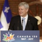 Prime Minister Stephen Harper, shown here speaking Thursday in Quebec City, said it’s “essential” for Canada to be in on a Trans-Pacific Partnership trade pact. (Jason Ransom photo courtesy PMO)

