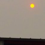 Not much late-afternoon sun was penetrating the smoke in the skies Thursday in Winnipeg. (Dave Bedard photo)