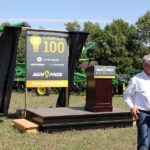 The first farmer to crack the 100 bushel barrier for canola will win the use of a complete fleet of John Deere equipment in a new contest sponsored by Agri-Trend, John Deere and Glacier Farm Media.  Photo: Laura Rance
