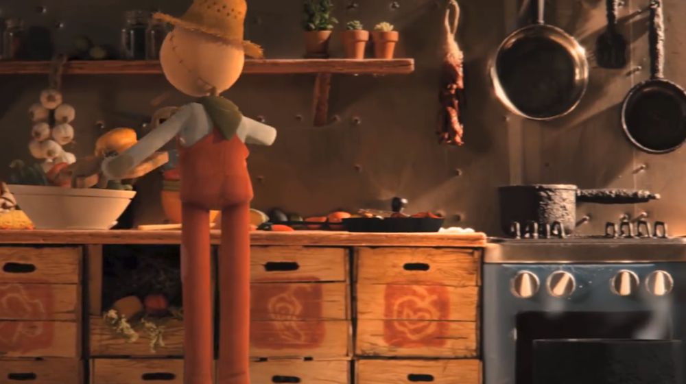 Chipotle, which in 2013 launched the short film “The Scarecrow” as part of a campaign focused on fresh ingredients, shut all its stores Monday for a live-streamed nationwide staff meeting on food safety. (Chipotle Mexican Grill via YouTube)
