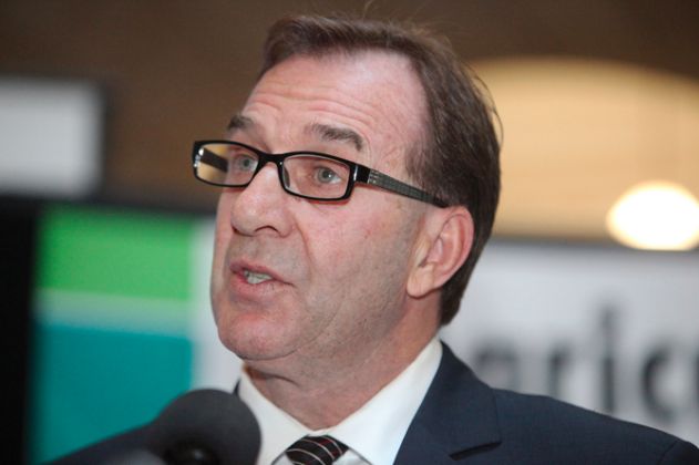 Manitoba’s incumbent agriculture minister Ron Kostyshyn, shown here in March last year, was one of 12 ministers in Premier Greg Selinger’s cabinet defeated in their constituencies in the April 19 election. (Manitoba Co-operator photo by Shannon VanRaes)
