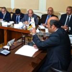 Khaled Hanafi, Egypt’s minister for supply and internal trading, shown here at a meeting Tuesday, has resigned in the wake of the country’s ongoing probe into purchases of local wheat. (MSIT.gov.eg)
