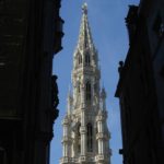 The main tower of Brussels’ Gothic-style Stadhuis, or city hall. (CIA.gov)
