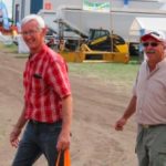 Farmers Dennis Reimer (l) and Charles Schmidt, looking for rain. (Lee Hart photo)