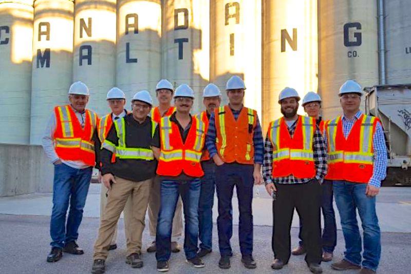 Representatives of Nuffield Canada visit Canada Malting in November 2016. (Nuffield.ca)
