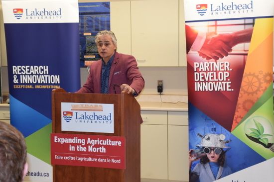 Thunder Bay-Atikokan MPP Bill Mauro announced provincial funding Dec. 8 for what will now operate as Lakehead University Agricultural Research Station. (LakeheadU.ca)
