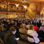 Over 250 people came out to a November 2017 meeting east of London, Ont. hear about the impact of a high-speed rail corridor going through their communities. (John Greig photo)