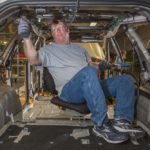 Assembly of a 2014 Chevy Traverse at General Motors’ Lansing Delta Township assembly plant in Michigan. (John F. Martin photo for Chevrolet)
