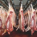 Sides of pork in cold storage. Tariffs on U.S. pork in China and Mexico have curtailed U.S. exports, resulting in price-depressing oversupply. (Agnormark/iStock/Getty Images)
