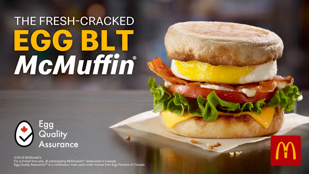 The new McDonald’s advertisements will be the first time that most Canadians see the new Egg Quality Assurance certification mark.  Photo: McDonald’s Canada
