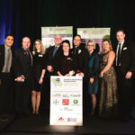 Canada’s Outstanding Young Farmers and program sponsors, from left
Carl Marquis(COYF Past President), Komie Hossini (Bayer), winners Justin and Laura Rogers (N.B.), Bruce Rutherford (CIBC), winners Mylène Bourque & Simon Michaud (Que.), Jenny Ose (John Deere), Isabelle Bériau (AAFC), Sébastien Léveillé (Sollio Agriculture).